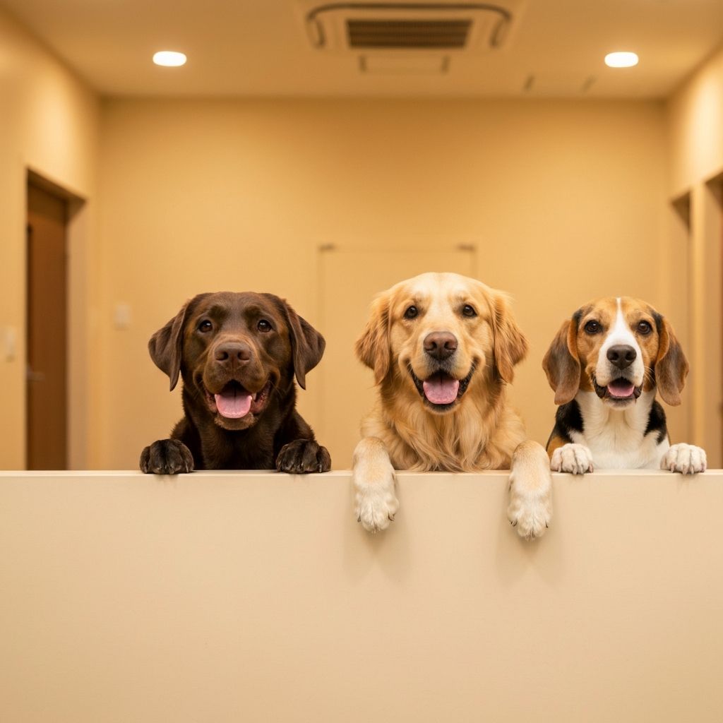 Happy dogs playing at Awwzo daycare